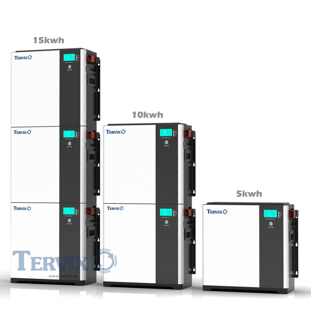 621041 Акумуляторна батарея LiFePO4, 51,2В 100 Аг Tervix Pro Line 621041
