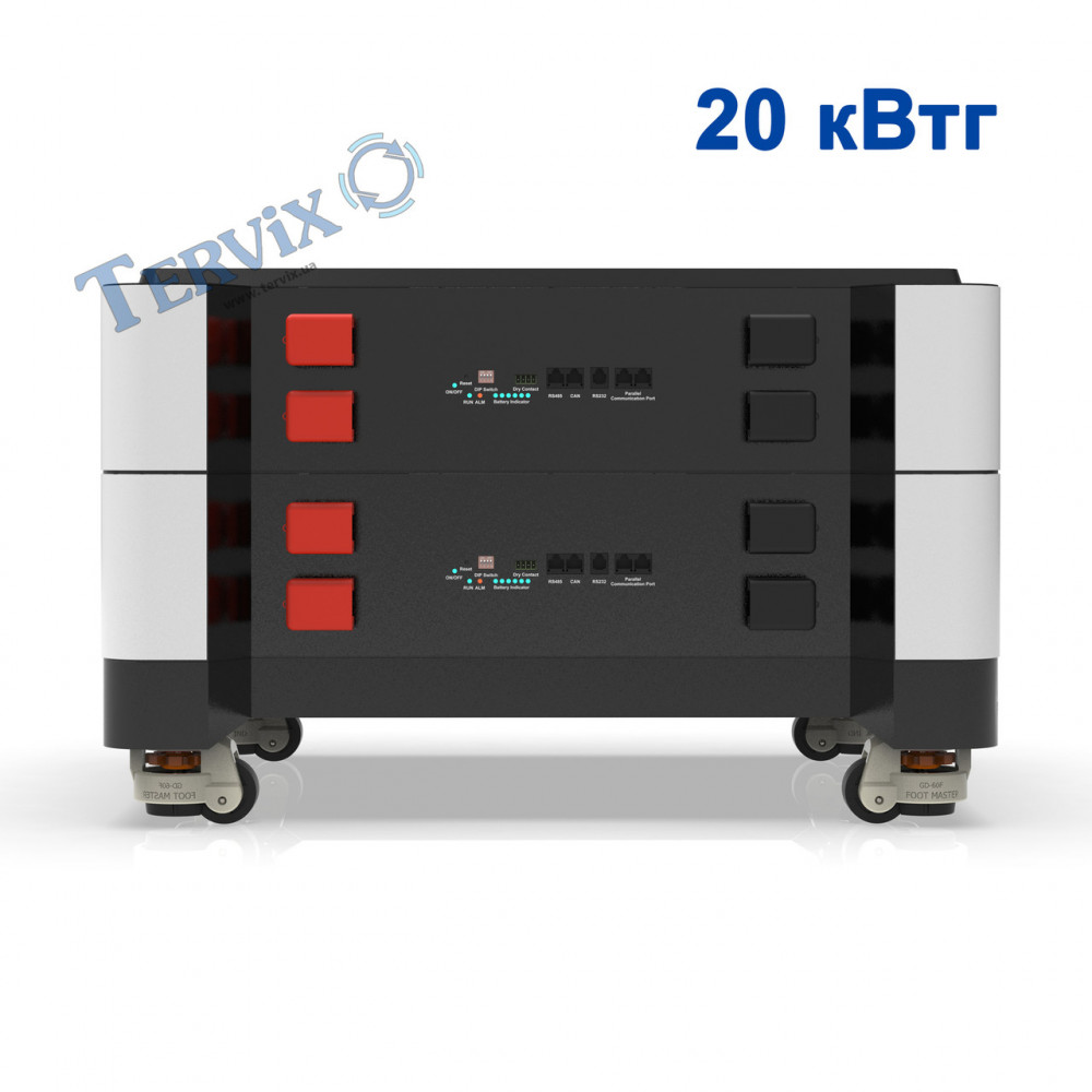 621141 Акумуляторна батарея LiFePO4, 51,2В 200 Аг Tervix Pro Line 621141