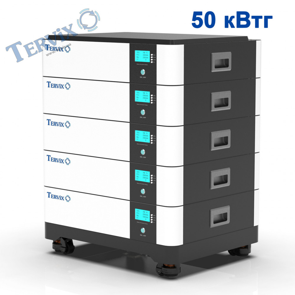 621141 Акумуляторна батарея LiFePO4, 51,2В 200 Аг Tervix Pro Line 621141