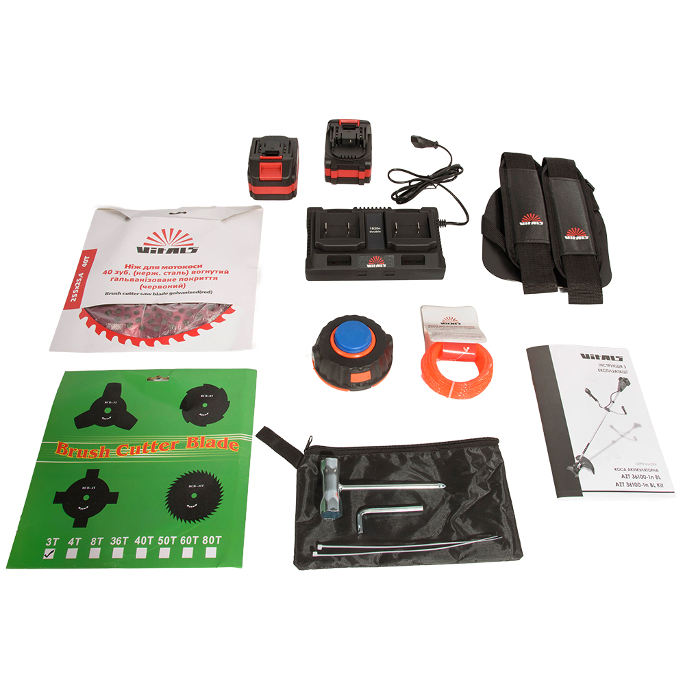 Коса акумуляторна Vitals Master AZT 36100-1n BL Kit 000243560