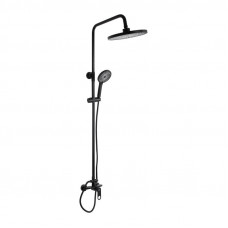 Душова система для душу Qtap Jay на два споживача QTJAY110BLM45550 Black Matt