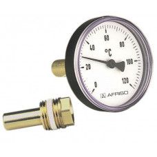 63704 термометр пластиковий BiTh 63/45 0-120С 1/2" акс.