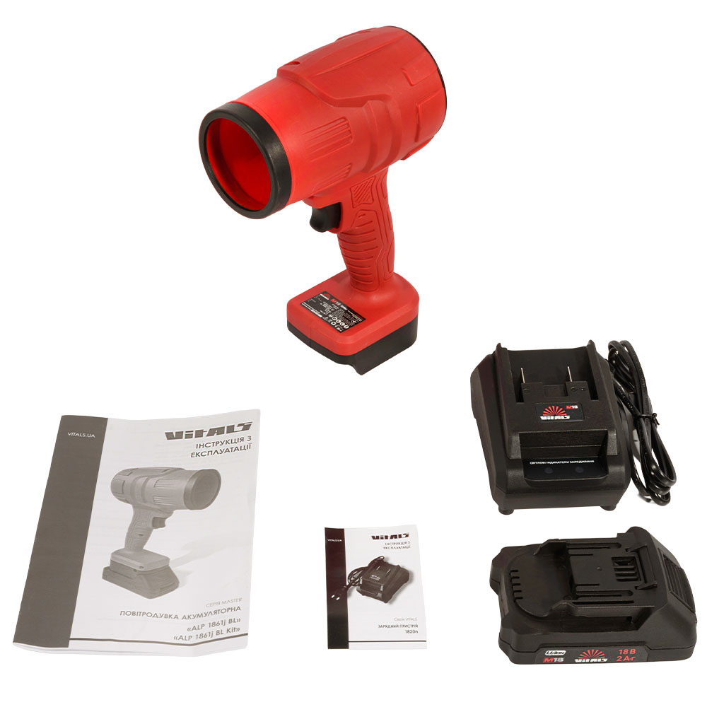 Повітродувка акумуляторна Vitals Master ALP 1861j BL Kit 000240471