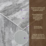Декоративная ПВХ плита 600х600х3мм Платиновый мрамор (S) SW-00001632 SW-00001632