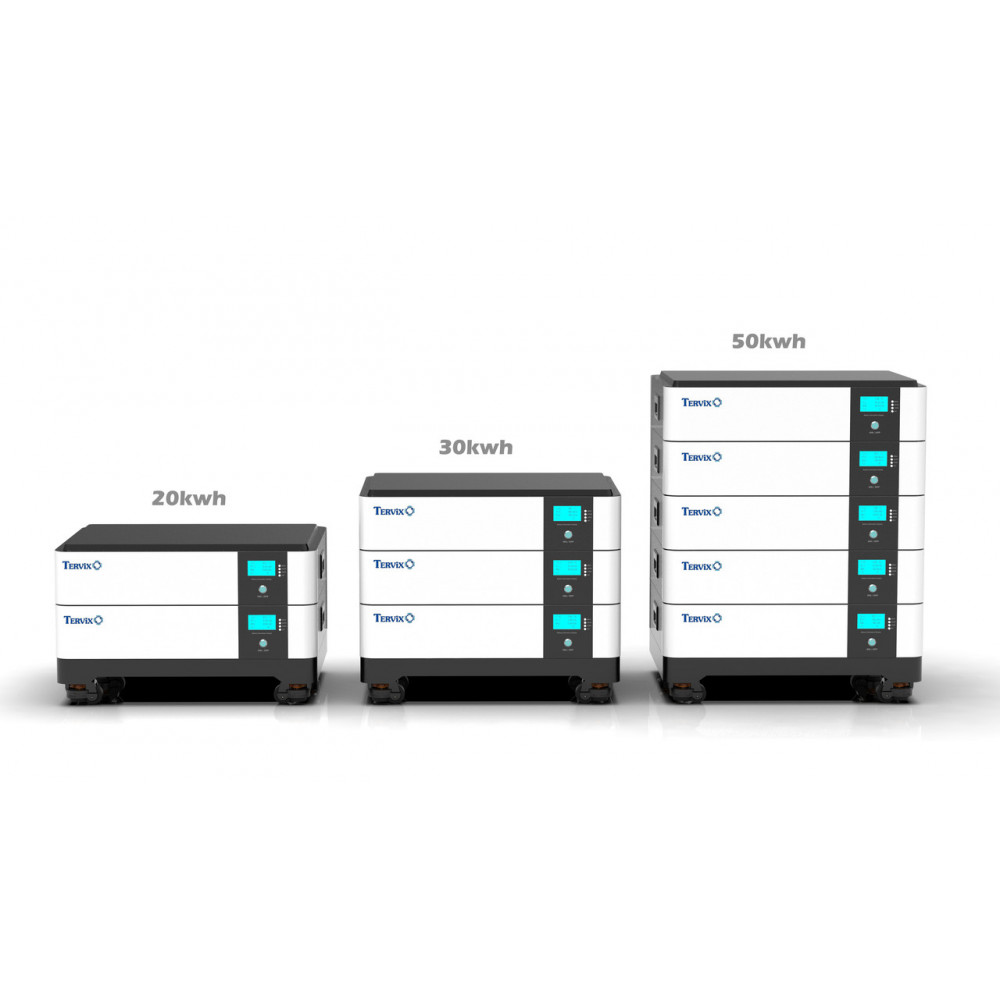 698521 Система на 10 кВтг (потужність 12кВт) 611420 Гібридний інвертор 12кВт, 3 фази, Tervix Pro Line S + 621141 Акумуляторна 698521