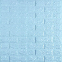 3D панель самоклеющаяся 700x770x7мм кирпич Голубой (005-7) SW-00000658