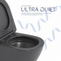 Унітаз підвісний Qtap Robin Ultra Quiet 520×365×340 мм, Anthracite, з сидінням Slim Duroplast / Soft-close / Quick Release QTROB26AN48995 SD00055119