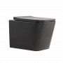 Унітаз підвісний Qtap Tern Ultra Quiet 520×345×325 мм, Anthracite, з сидінням Slim Duroplast / Soft-close / Quick Release QTTER26AN48999 SD00055123