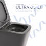 Унітаз підвісний Qtap Tern Ultra Quiet 520×345×325 мм, Anthracite, з сидінням Slim Duroplast / Soft-close / Quick Release QTTER26AN48999 SD00055123
