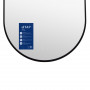 Дзеркало Qtap Scorpio (SC1) з LED-підсвічуванням Touch, з антизапотіванням, з димером, рег. темп. кольору (3000-6500K) Black QTSC500900 SD00055401