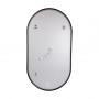 Дзеркало Qtap Scorpio (SC1) з LED-підсвічуванням Touch, з антизапотіванням, з димером, рег. темп. кольору (3000-6500K) Black QTSC500900 SD00055401