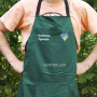Фартук зеленый (саржа) с вашим принтом - Продавец 2425824600