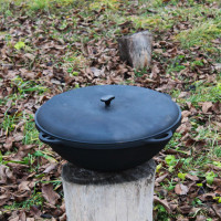 Казан чавунний азіатський 30 л з кришкою