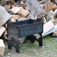 Мангал розбірний на 8 шампурів з індивідуальним гравіюванням - коханому