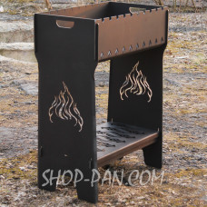 Мангал на 8 шт розбірний високий з індивідуальним гравіюванням - на подарунок