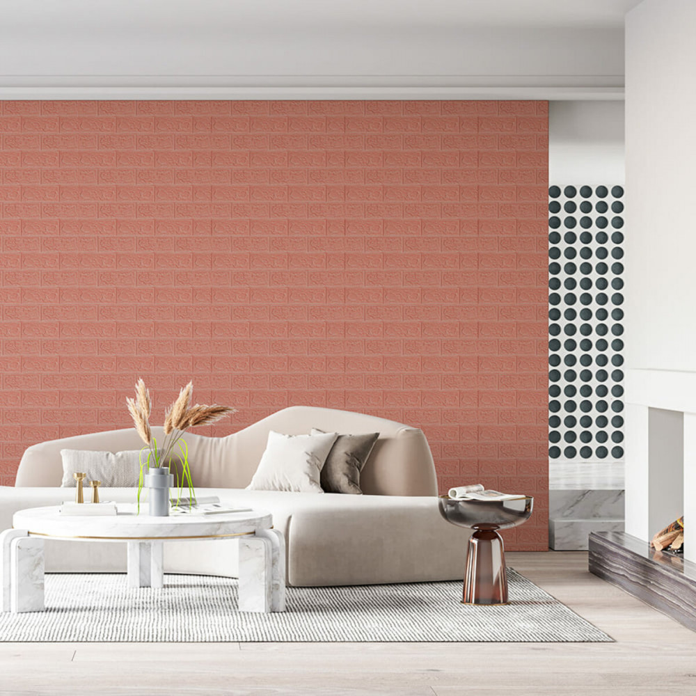 Панель стеновая в рулоне 3D 700мм*3,08м*3мм Пудра (D) SW-00002266 SW-00002266