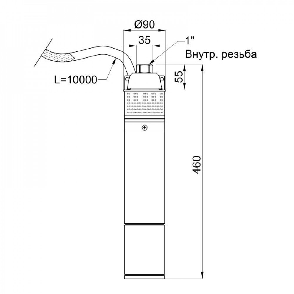 Насос заглибний вихровий Thermo Alliance 4SKM-100 0,75 кВт SD00046795