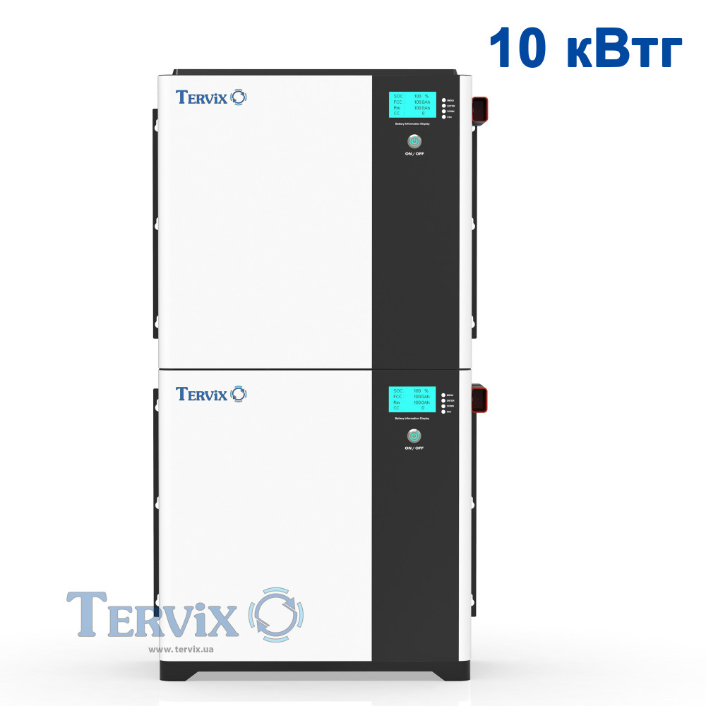 621041 Акумуляторна батарея LiFePO4, 51,2В 100 Аг Tervix Pro Line 621041