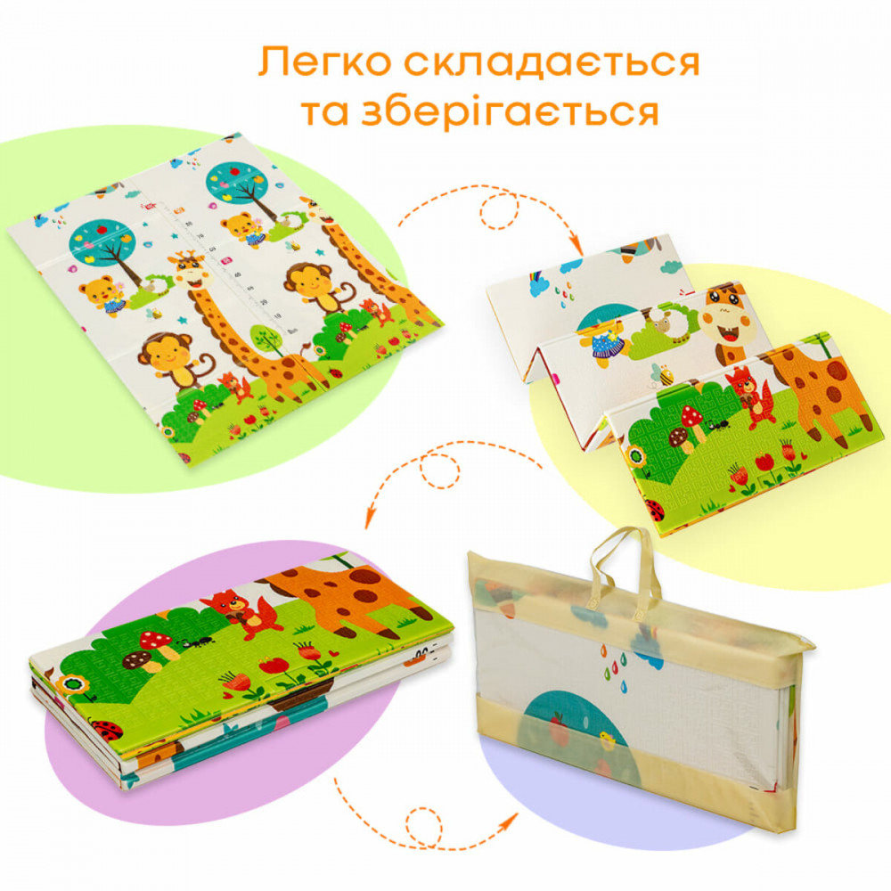 Коврик детский 147см х 177см х 8мм Лисички-Ростомер (303) SW-00003033 SW-00003033