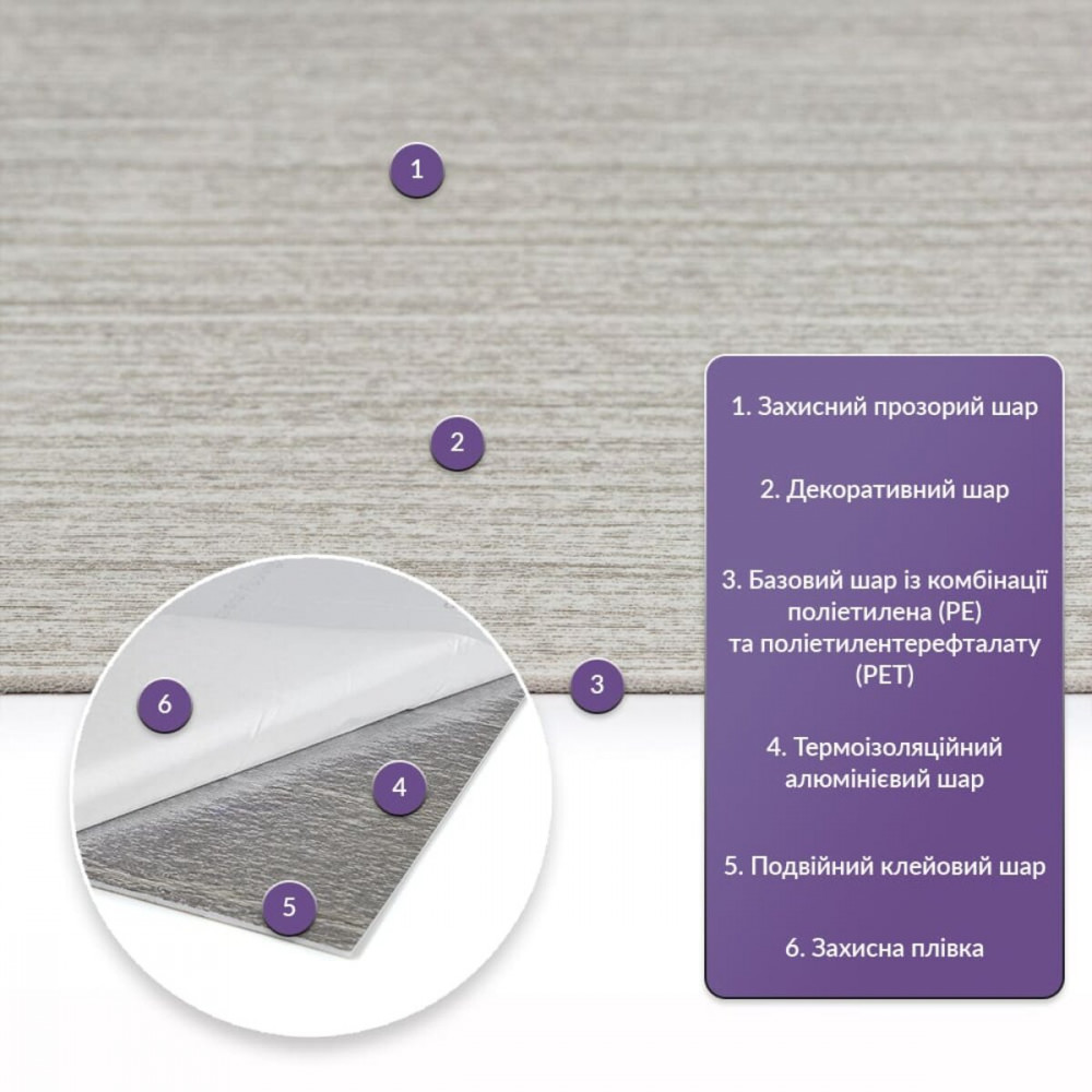 Самоклеящаяся стеновая PET плитка 600х300х2мм SW-00002341 SW-00002341