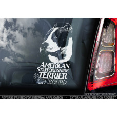 Американський Стаффордширський Тер'єр (American Staffordshire terrier) стикер
