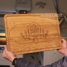 Кухонна дошка з гравіруванням  ЧИСТО МУЖСКИЕ ПРИБОРЫ