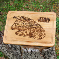 Кухонная доска с гравировкой - star wars
