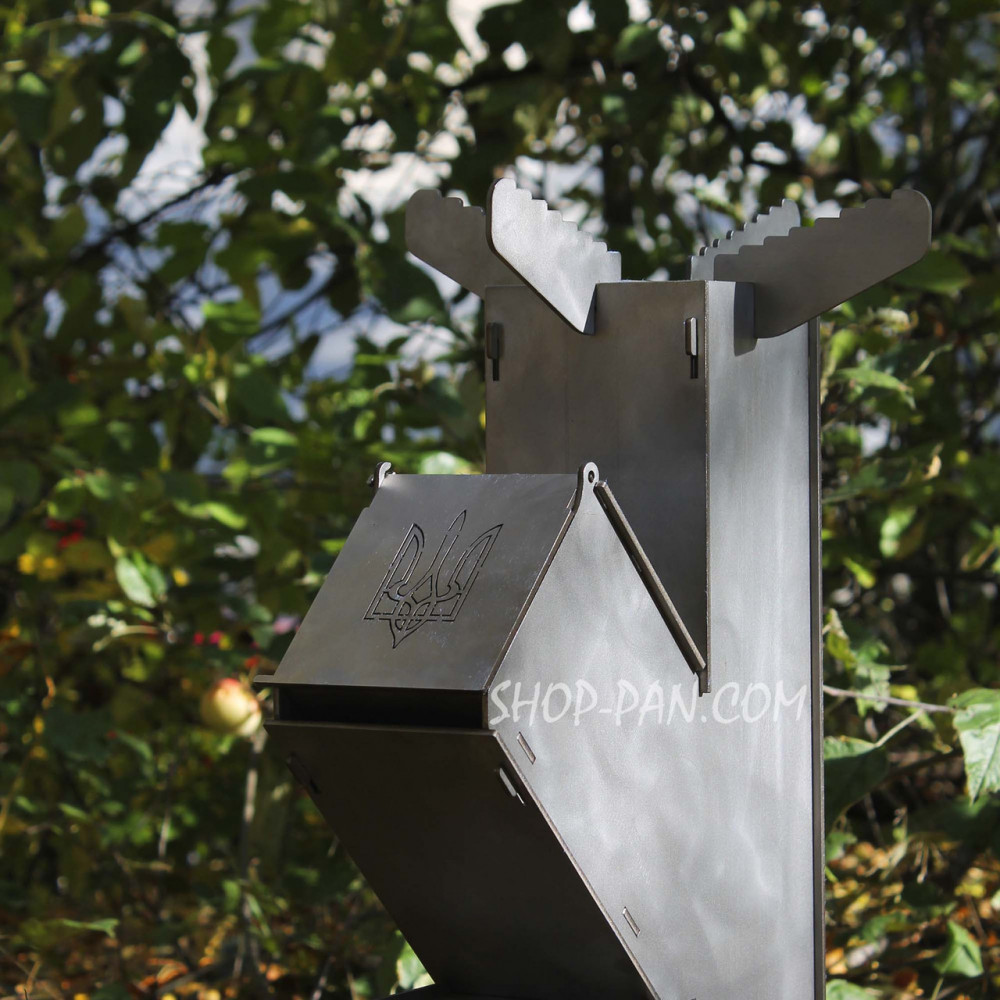 Турбо піч із неіржавкої сталі для кемпінгу середня 3 мм 2425824721