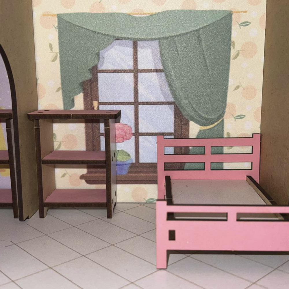 Ляльковий будиночок для LOL із кольоровими стінами, ліфтом і меблями в подарунок 2425824742