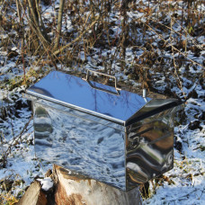 Коптильня гарячого копчення з неіржавкої сталі 305х550х280 1.5 мм