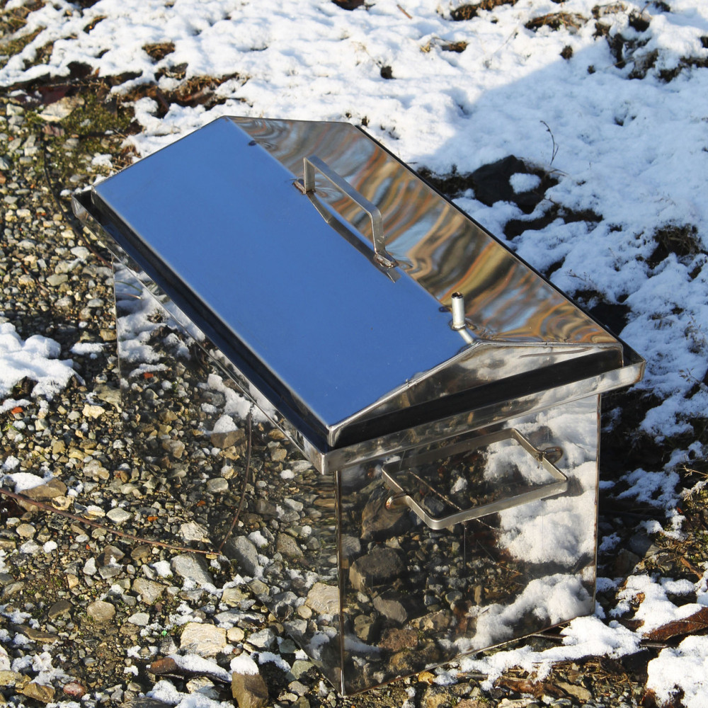 Коптильня гарячого копчення з неіржавкої сталі 305х550х280 1.5 мм 2425824774