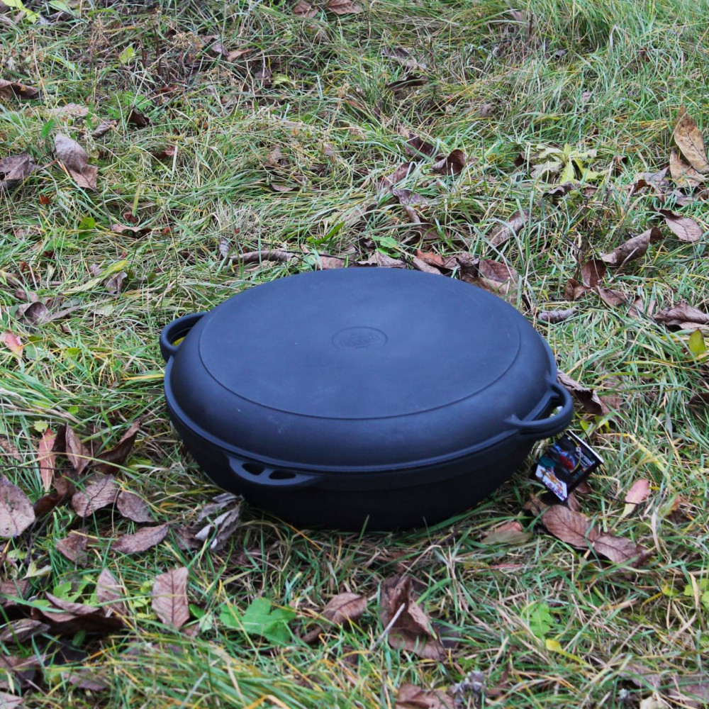 Казан чавунний азіатський 17 л з кришкою-сковородою 2451001193