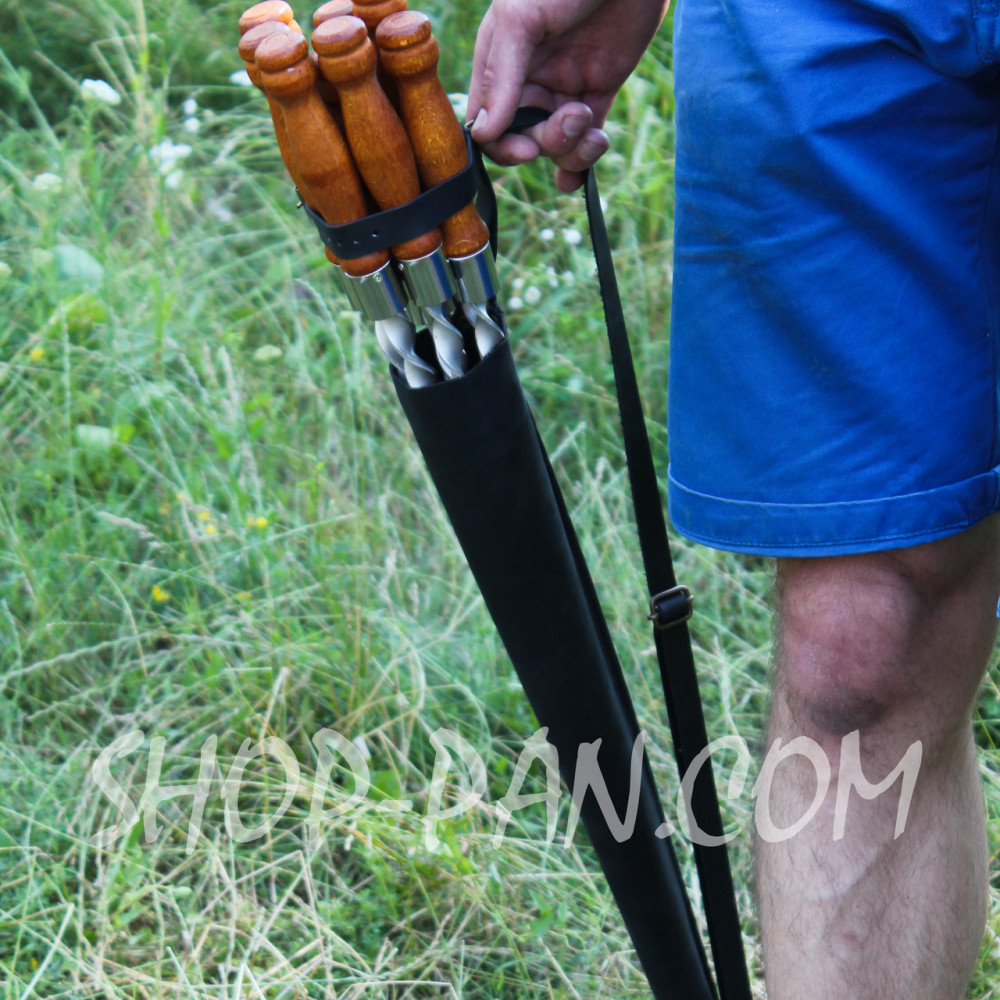 Чохол для шампурів шкіряний великий + можливість нанести гравіювання 2425821598