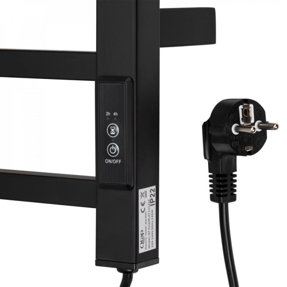 Сушарка рушників електрична Qtap Evia (BLA) 11121S з таймером SD00041460