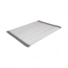 Сушарка на кухонну мийку Lidz Acsis LA01 Gray, кругла основа, для посуду 440х320 мм LDACSLA01GRA49779