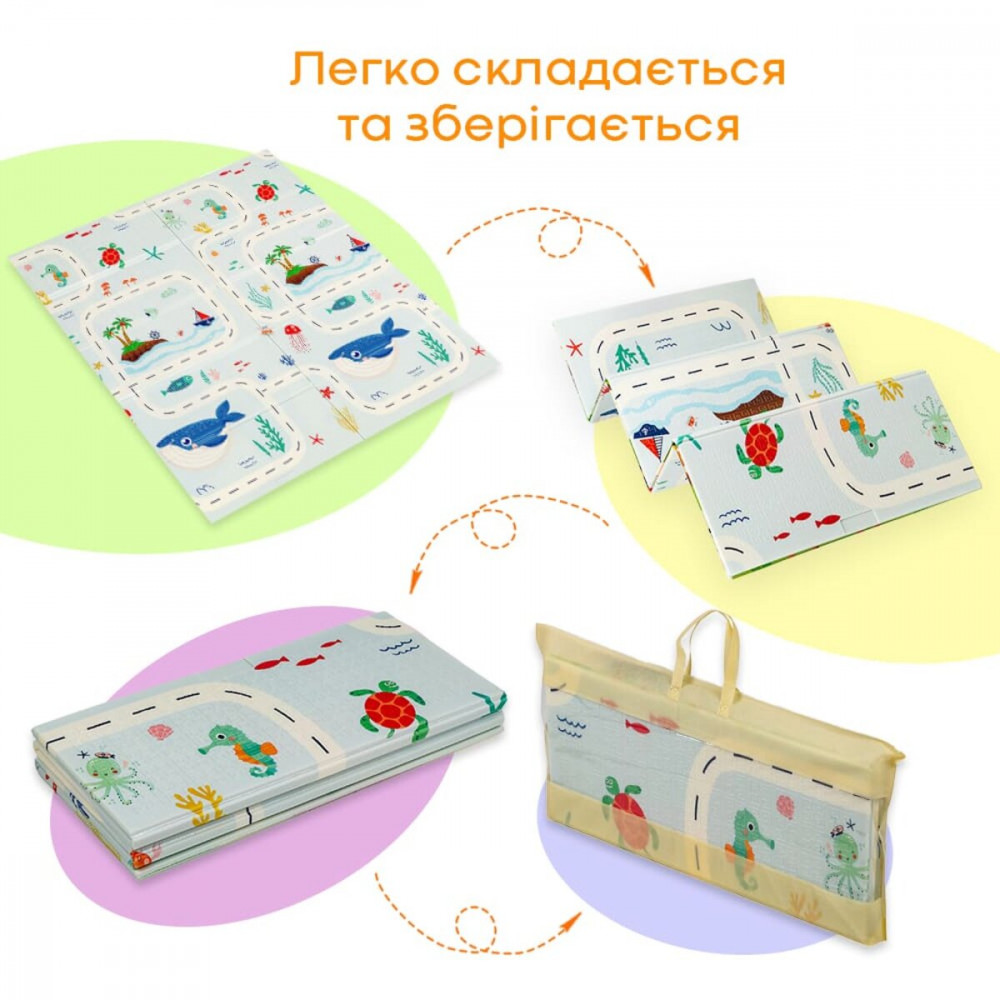 Коврик детский 147см х 177см х 8мм Океан-ростомер (302) SW-00003032 SW-00003032