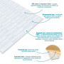 Самоклеющаяся 3D панель 19600х700х5мм Белая Кладка SW-00001335 SW-00001335