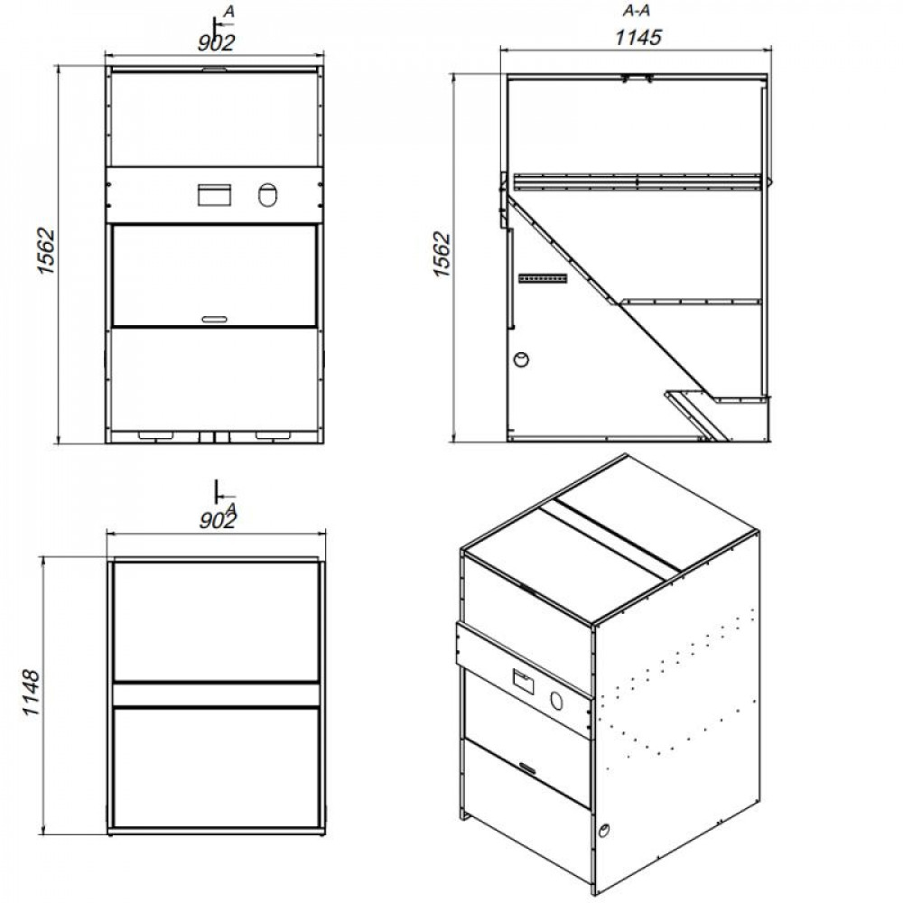 Бункер для пелет Thermo Alliance 1 куб. м SD00043802