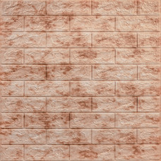 Декоративная 3D панель самоклейка 700x770x5мм Мрамор красный (кирпич) (063) SW-00000035