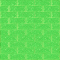 3D панель самоклеющаяся 700x770x3мм кирпич Зеленый (013-3) SW-00000639