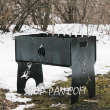 Мангал розбірний з індивідуальним гравіюванням - на подарунок