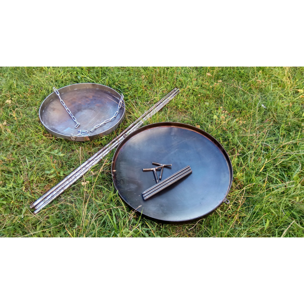 Сковорода з диска + підставка для розведення вогню (садж) 2425819311