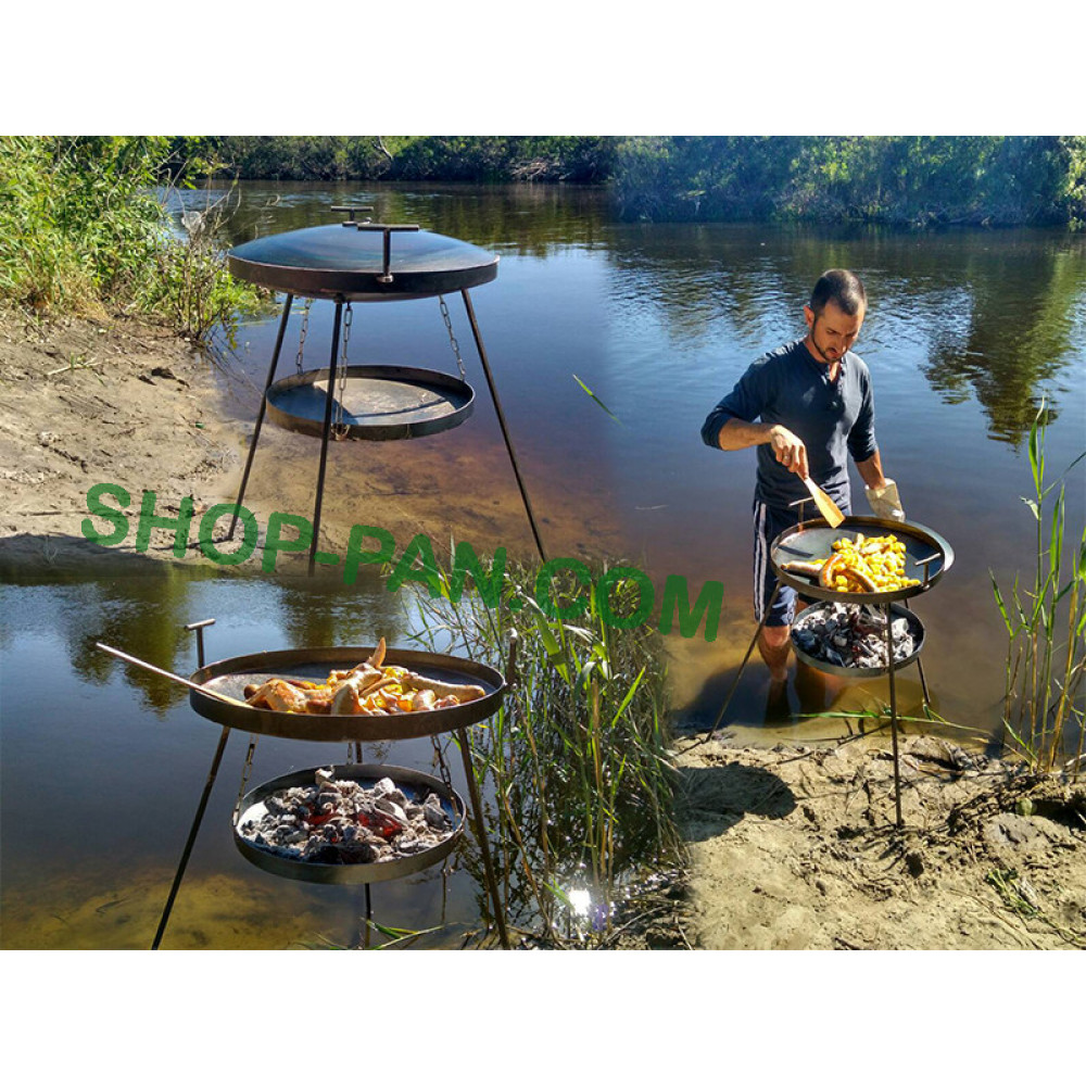 Сковорода з диска + підставка для розведення вогню (садж) 2425819311