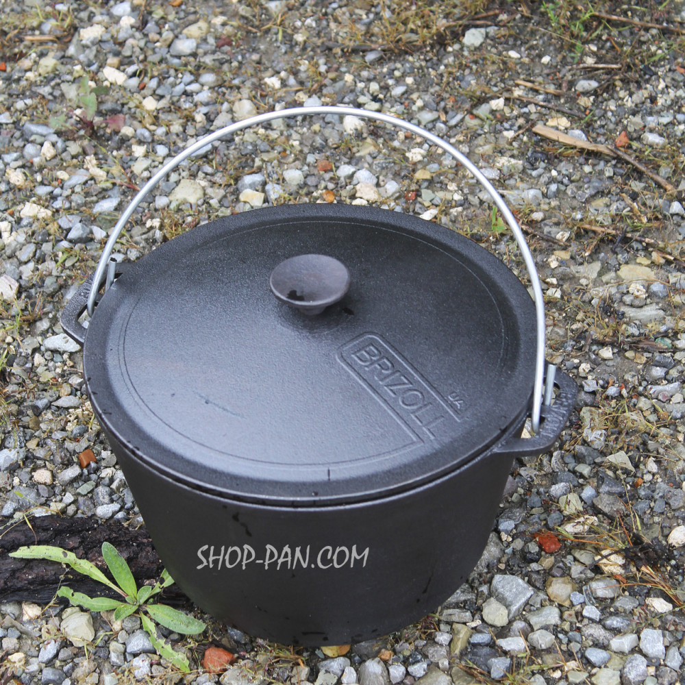 Казан чугунный Походный 10 л с треногой на разборных ножка 2425822816