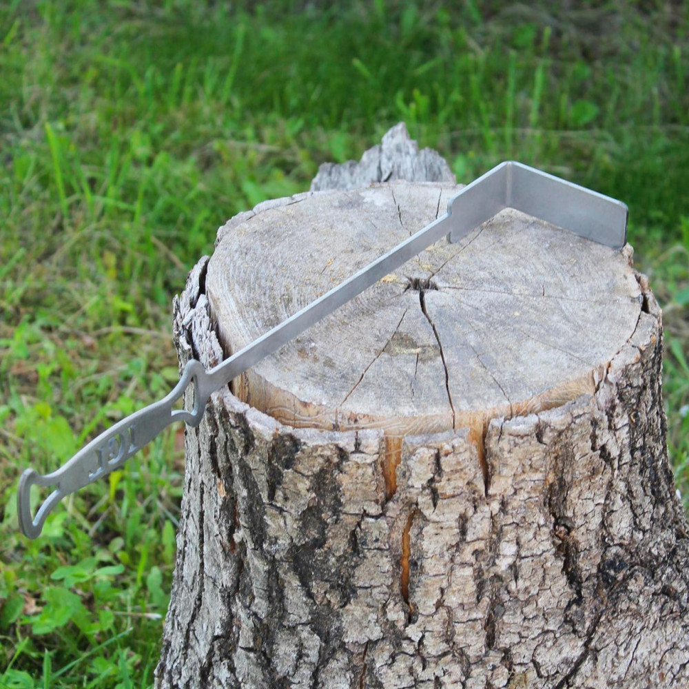 Кочерга з нержавійки 3 мм для сковороди і мангала з гравіюванням 2425829427