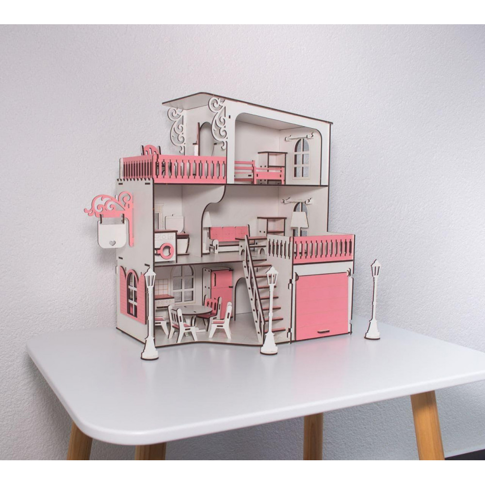 Будиночок із гаражем і машинка в комплекті 2425823475