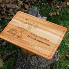 Кухонна дошка з гравіруванням - добрый шашлычок