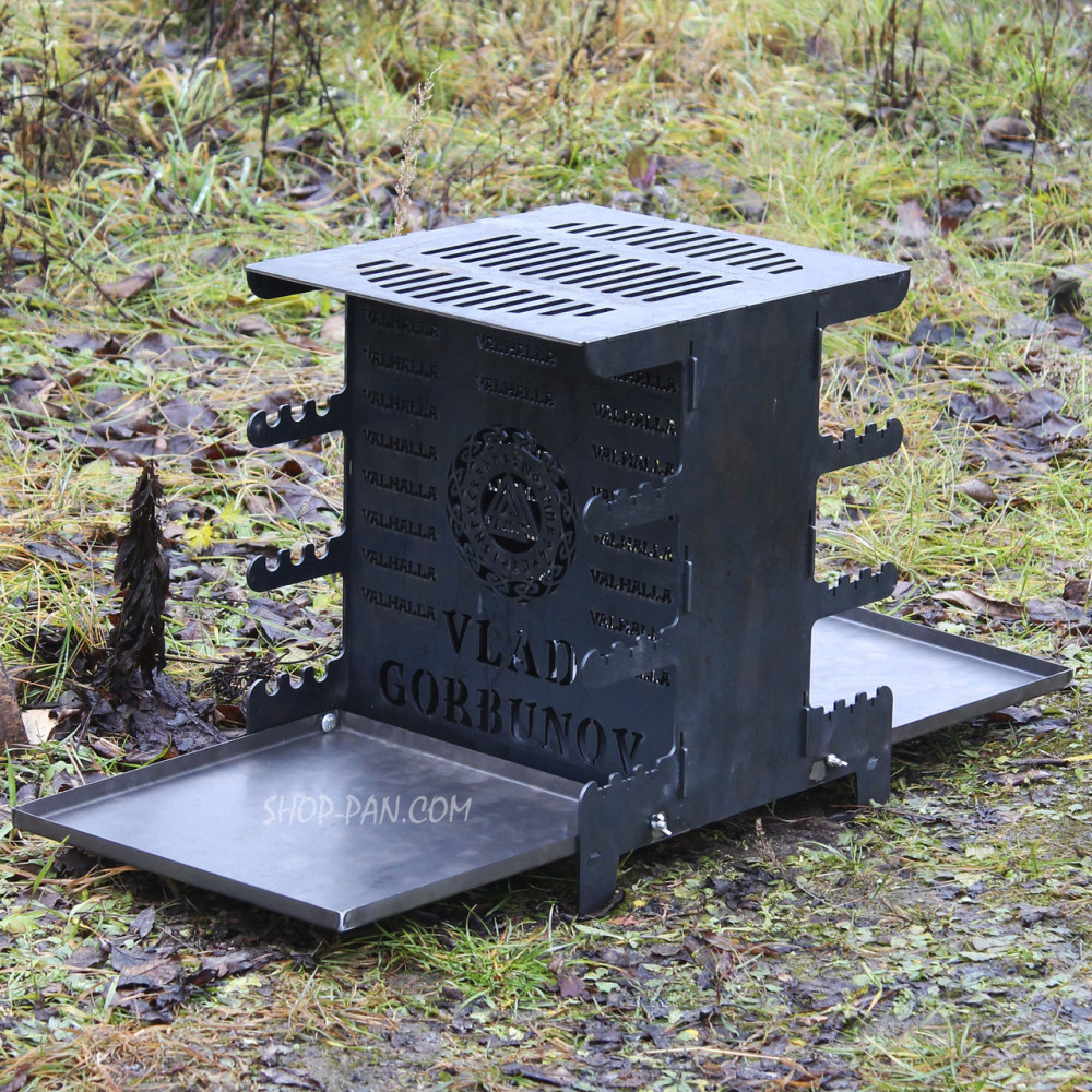 Мангал с раскладным поддоном вертикальный разборной эко мангал 2425825591