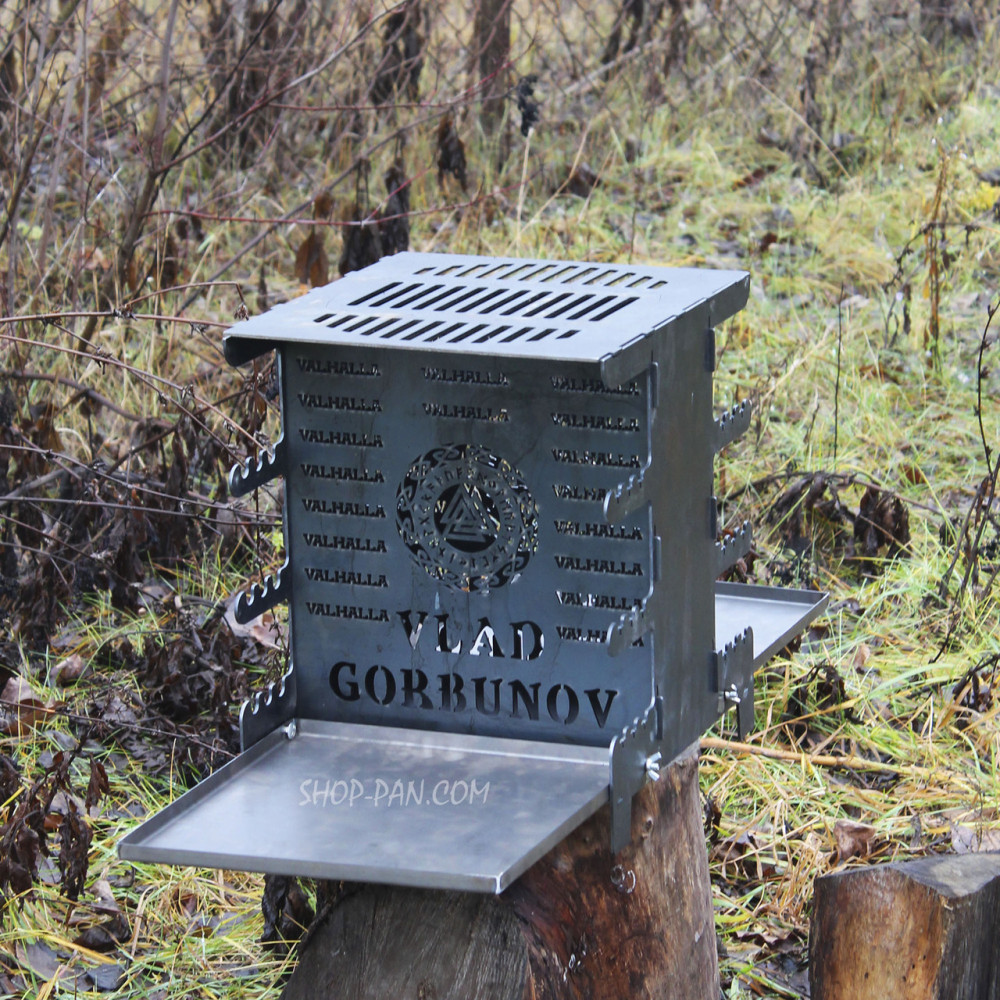 Мангал с раскладным поддоном вертикальный разборной эко мангал 2425825591