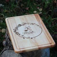 Кухонна дошка прямокутна з гравіруванням - Love